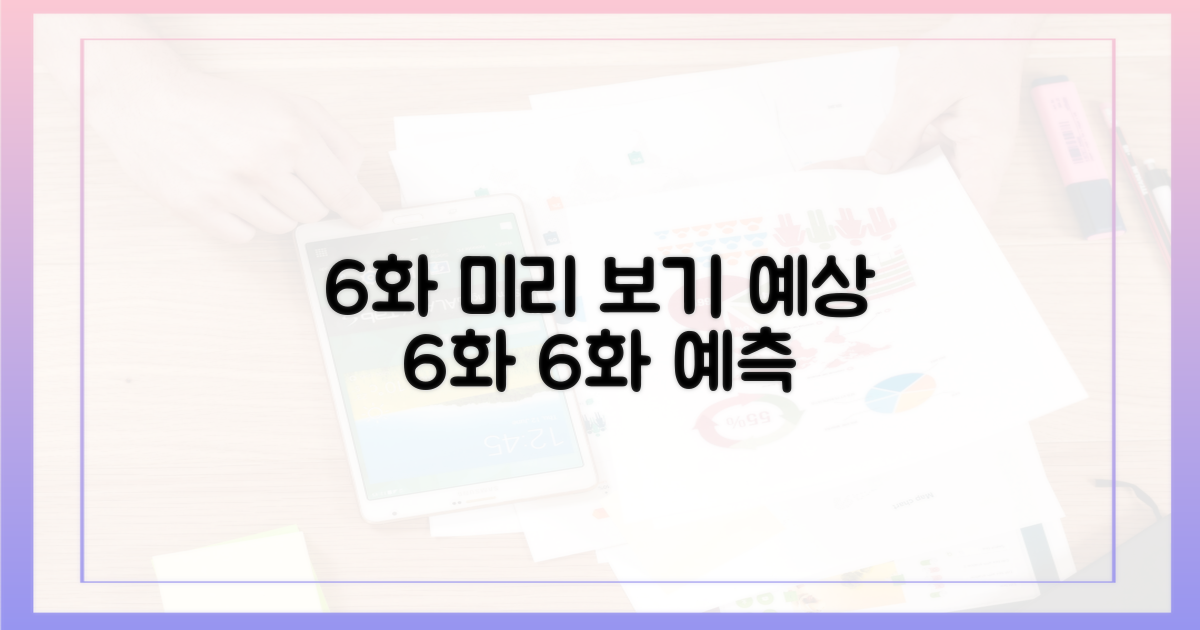 6개 에피소드 예상
