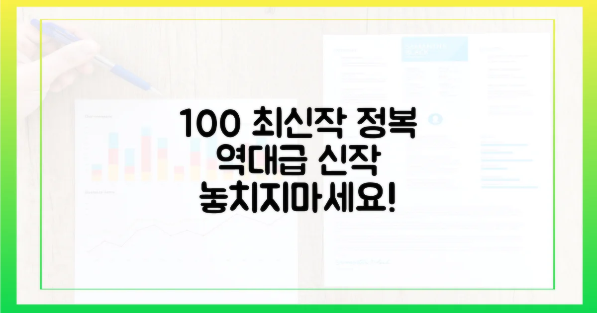 100편 이상 최신작 정복
