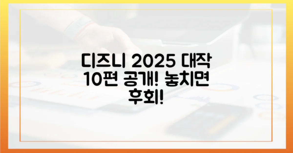디즈니+ 2025년, 역대급 10편 공개