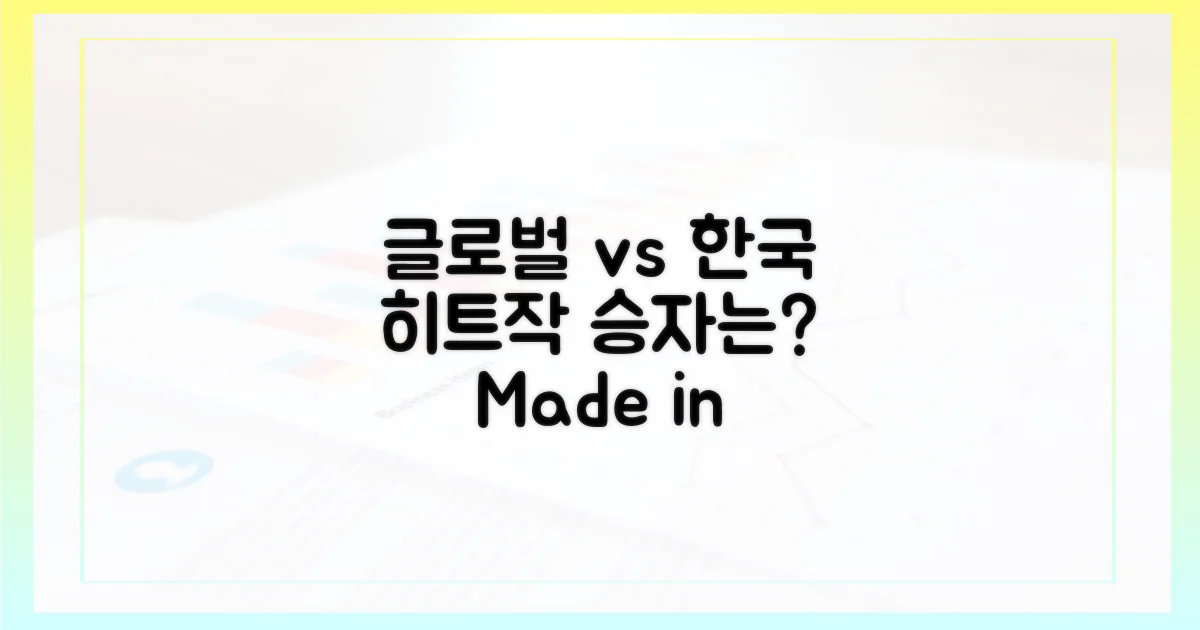 글로벌 히트작 vs 한국 특화작