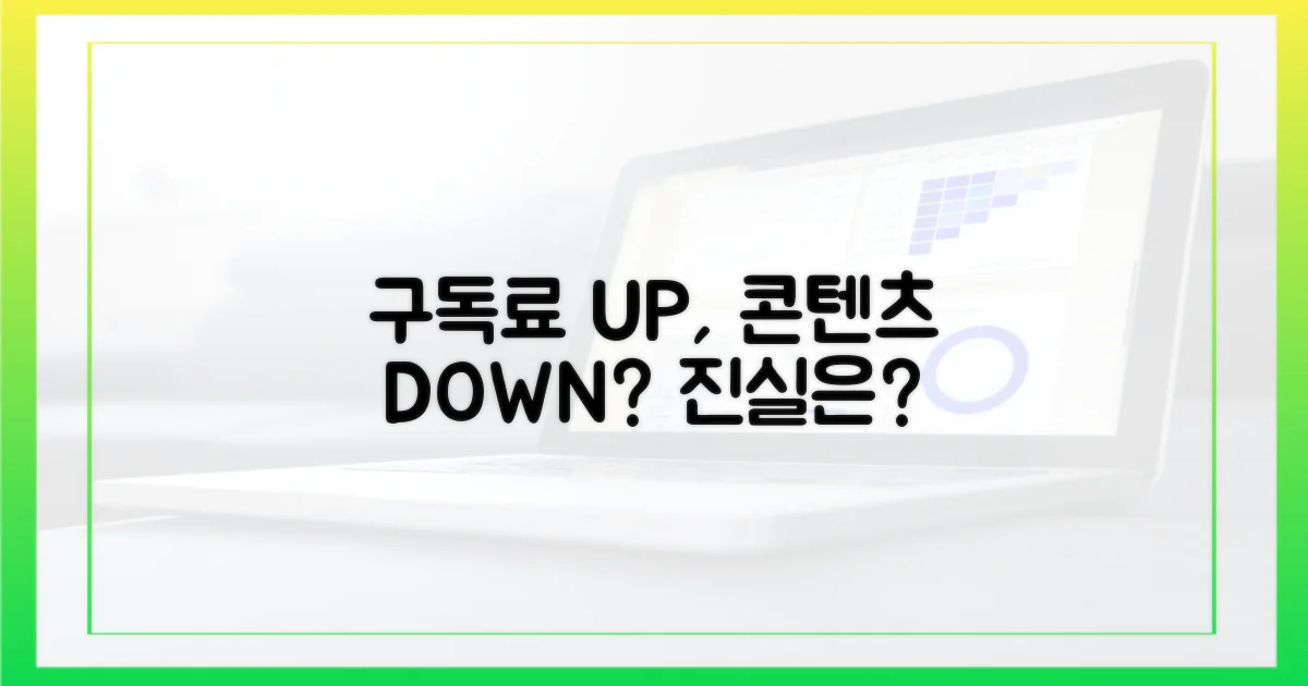 구독료 상승, 콘텐츠 질은?