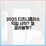 2025 디즈니플러스 덕질, 뭘부터 시작할까?