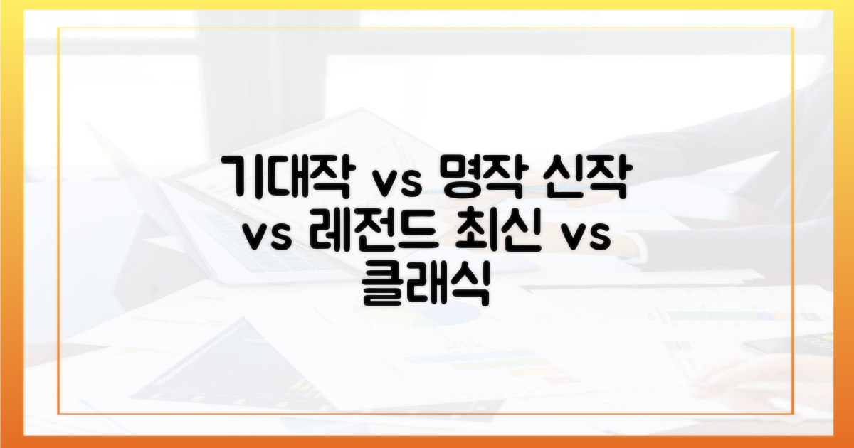 기대작 vs 이미 검증된 작품
