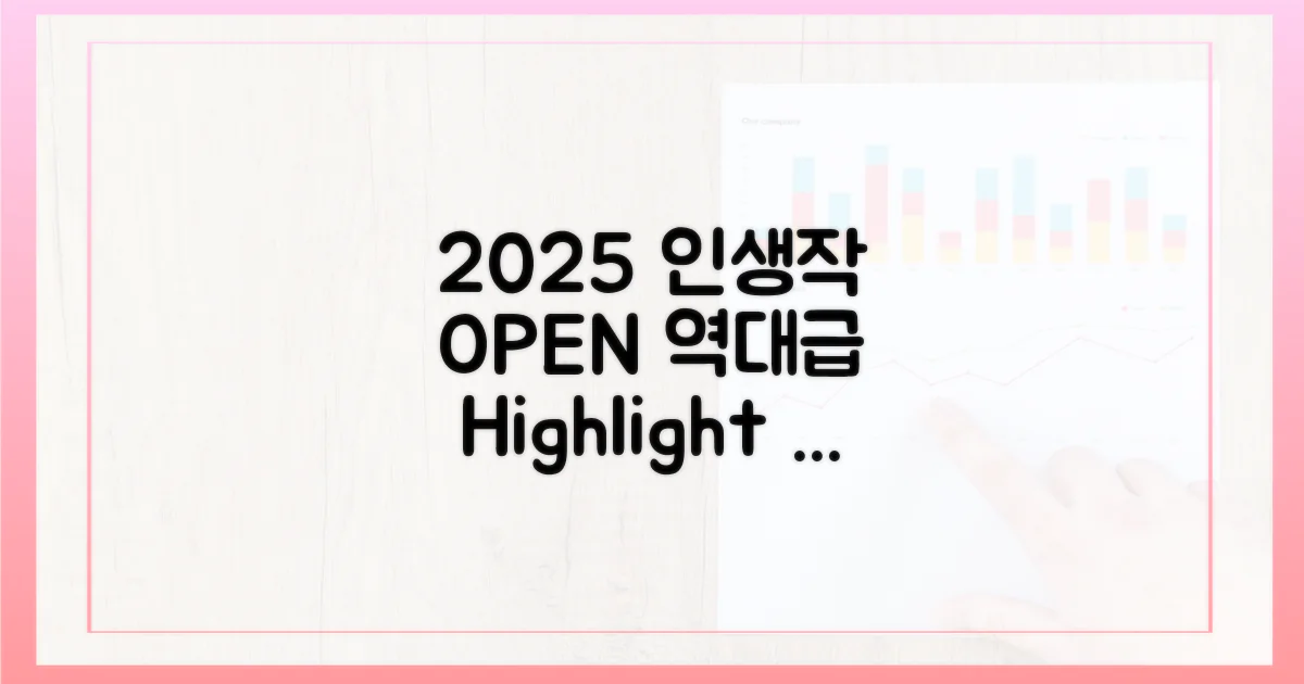 2025년, 인생작은 여기에?