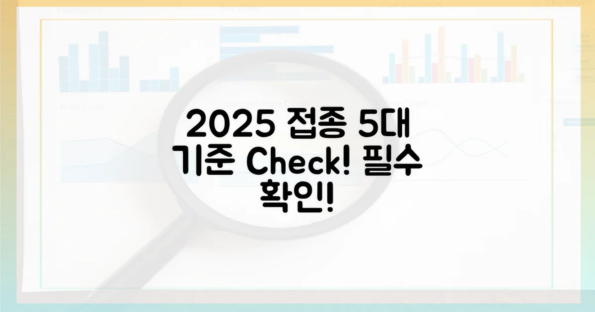 2025년 예방접종, 5대 기준 확인
