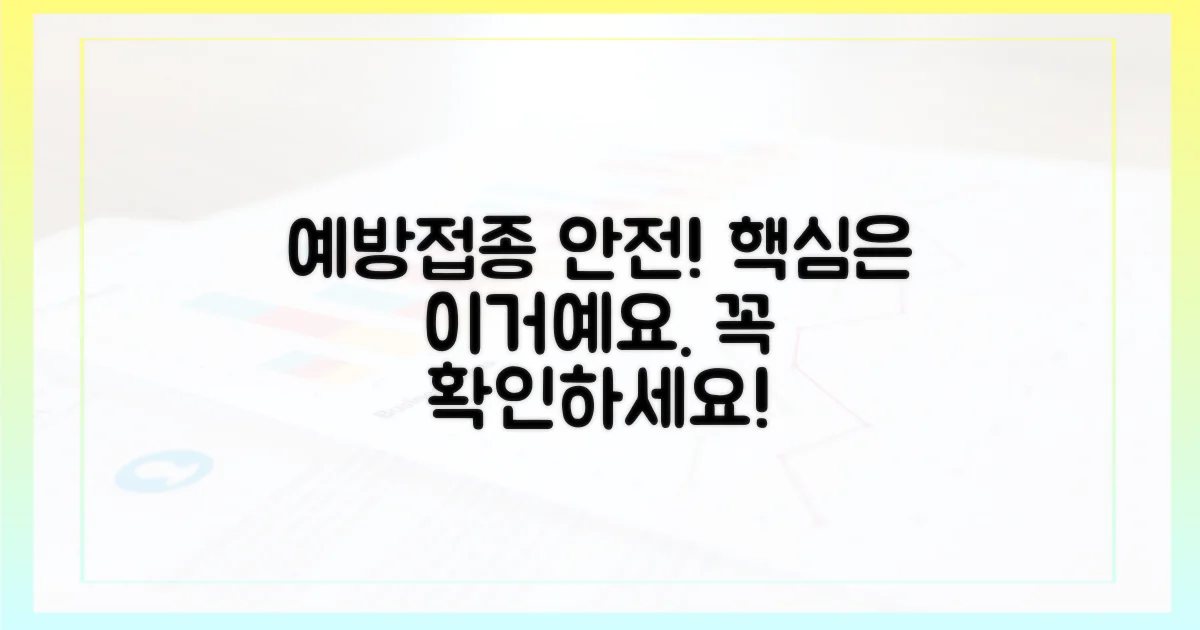 예방접종, 안전하게 받으세요.