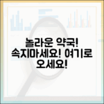 놀라운 일요일 약국! 속지 말고 여기로!