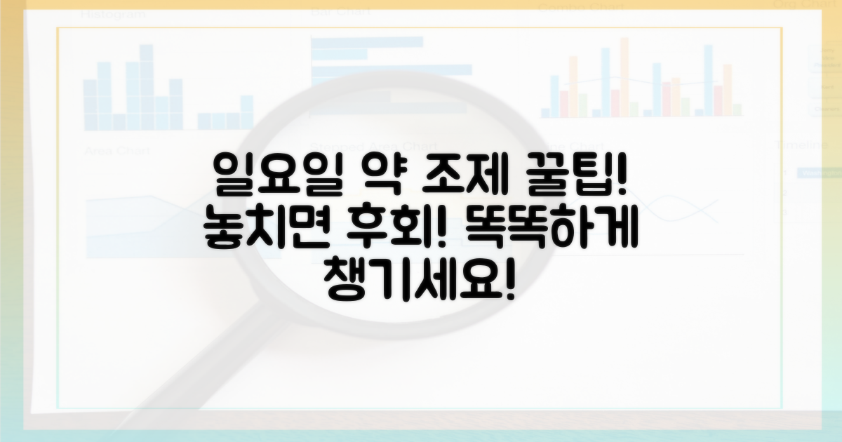 꼭 알아야 할 일요일 약 조제 팁!