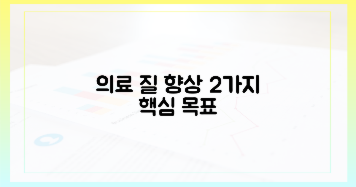2가지 핵심 목표, 의료 질 향상