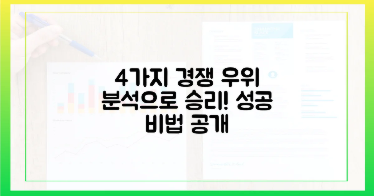 4가지 경쟁 우위 분석