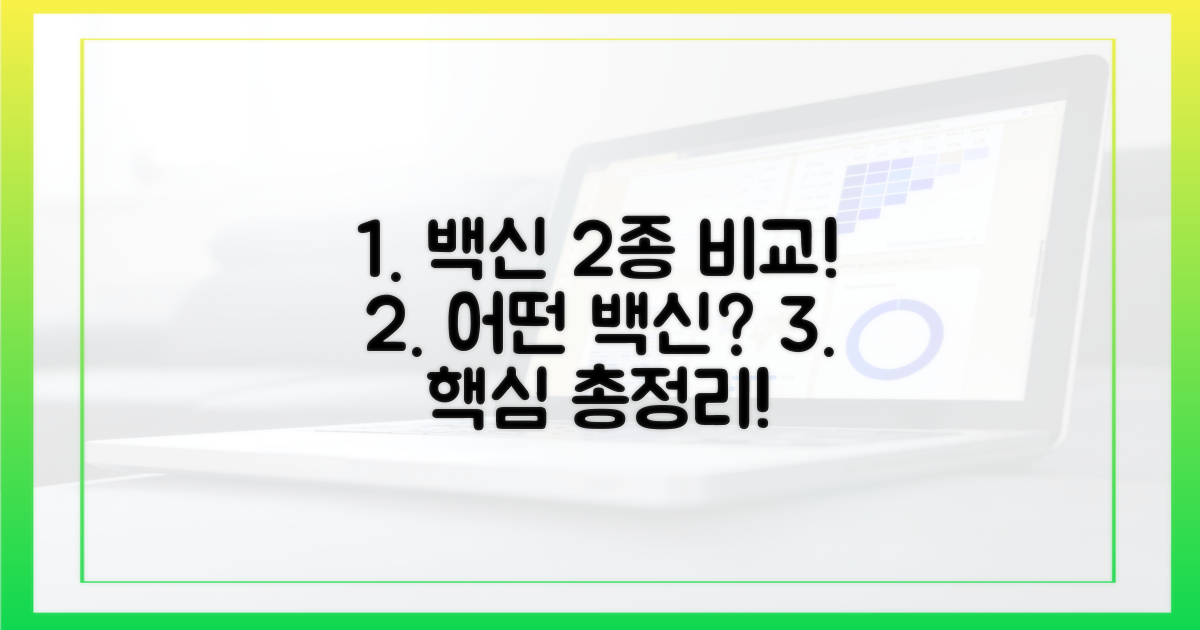 2가지 백신 종류 비교