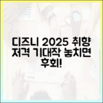 디즈니플러스 2025: 누구나 즐길 취향 저격작