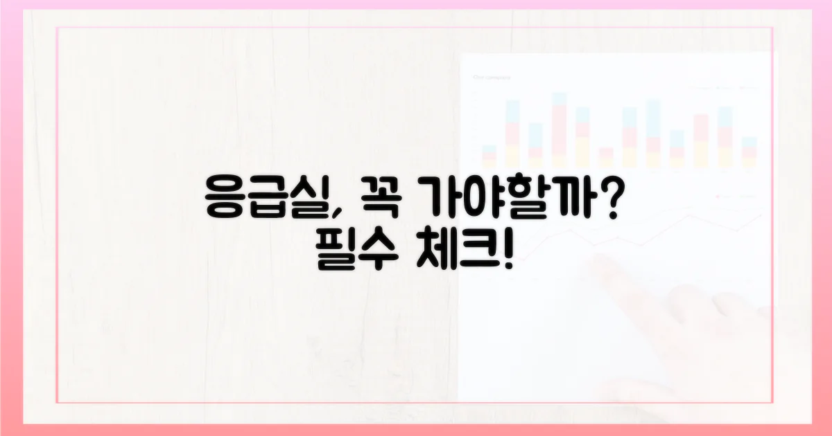 응급실 방문, 꼭 필요한 경우?