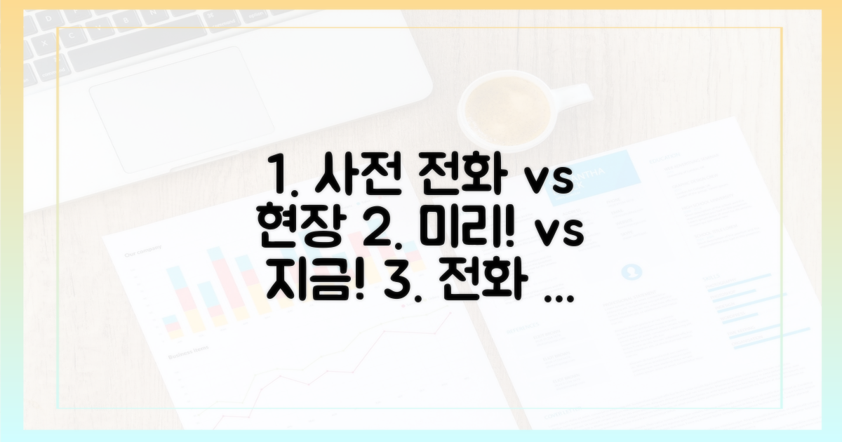 미리 전화 vs 현장 방문