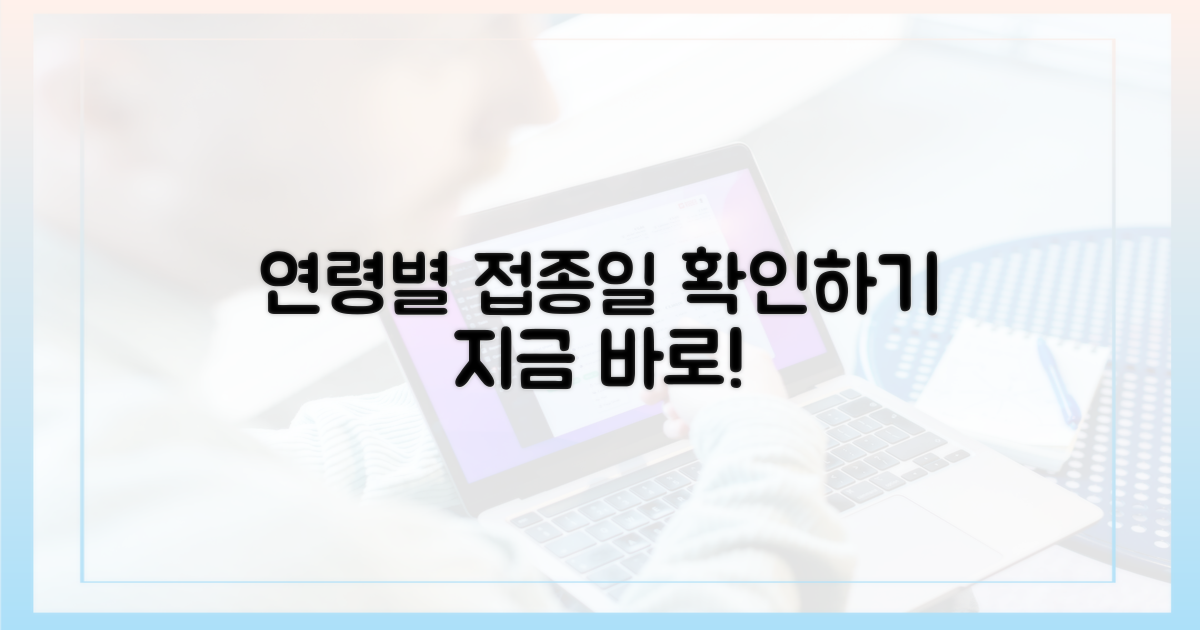 당신의 연령대 접종일을 알아보세요!