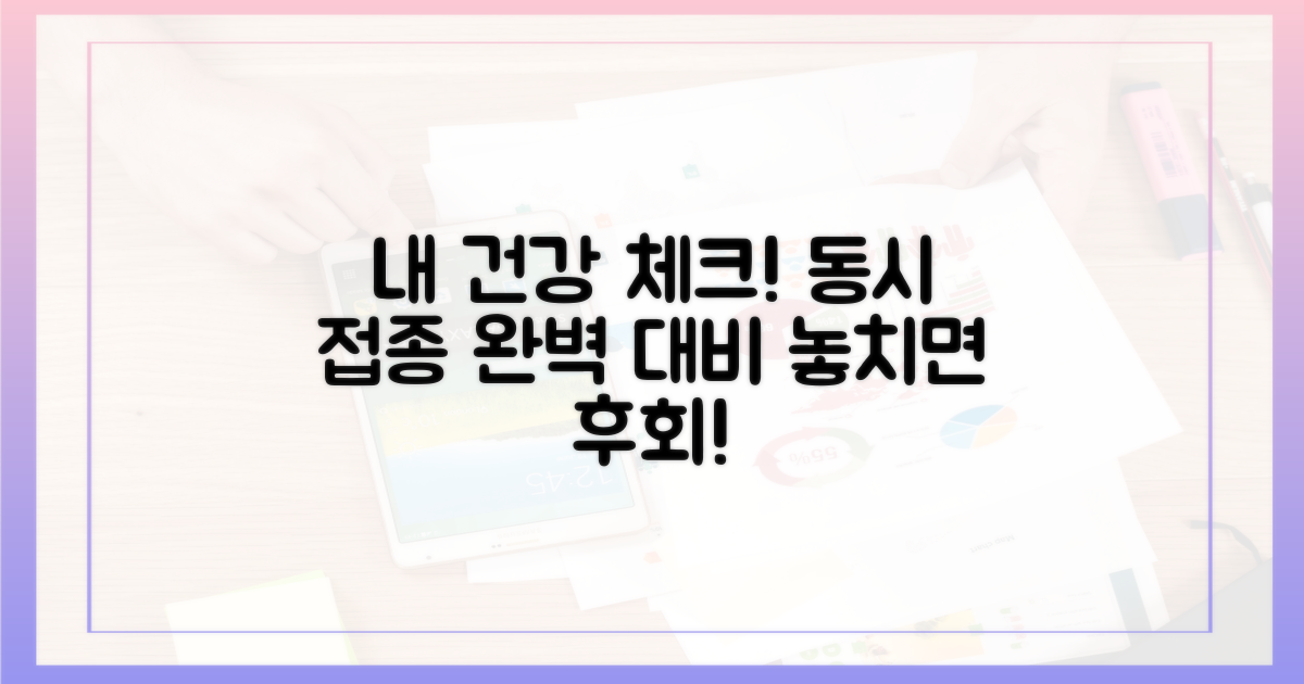 나의 건강 상태, 동시 접종 체크리스트