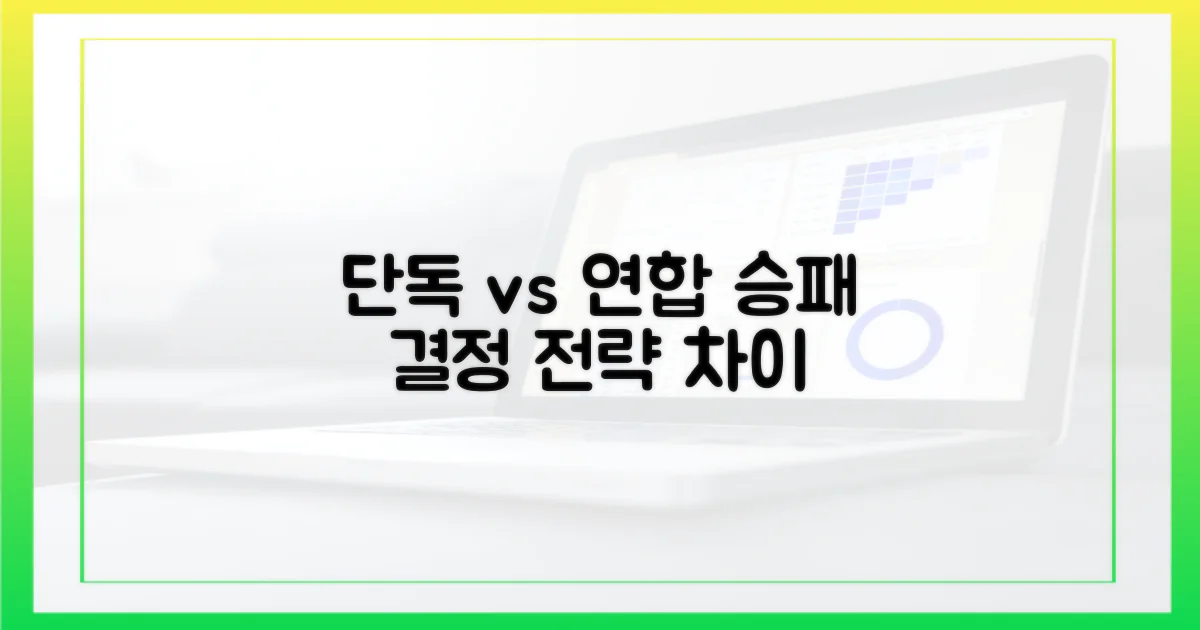 단독 vs 연합 체계