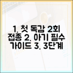 생애 첫 독감 2회 접종, 우리 아이 필수 가이드 3단계