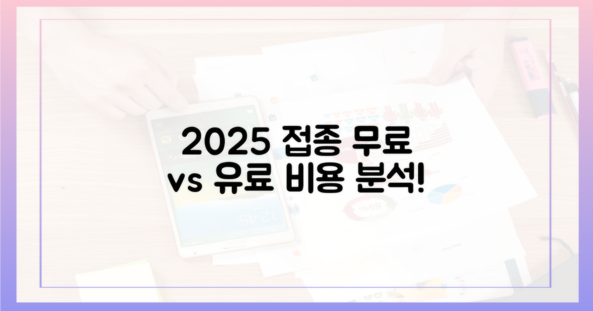 무료 vs 유료, 2025년 접종 비용 파헤치기