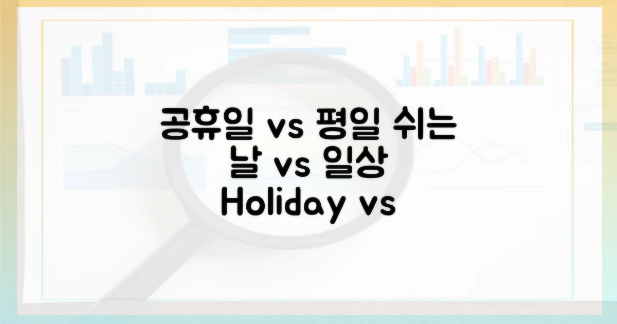 공휴일 vs 평일