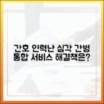 숙련 간호 인력 확보, 간병 통합서비스 핵심 과제는?
