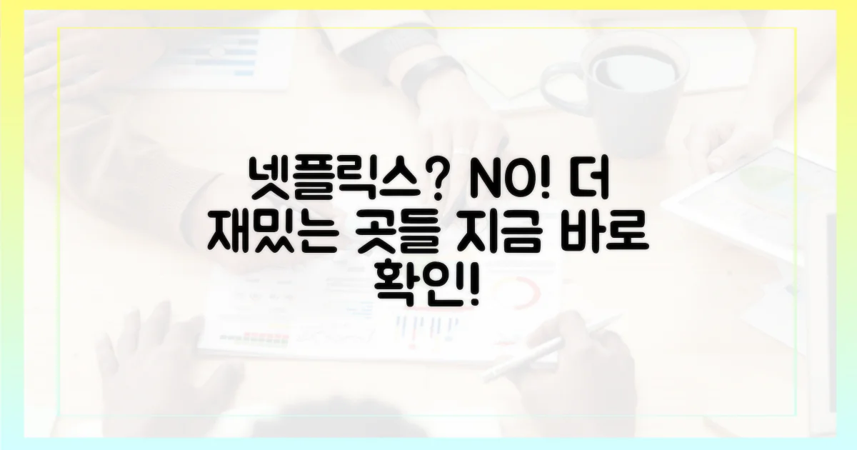 넷플릭스 아닌 곳과 비교
