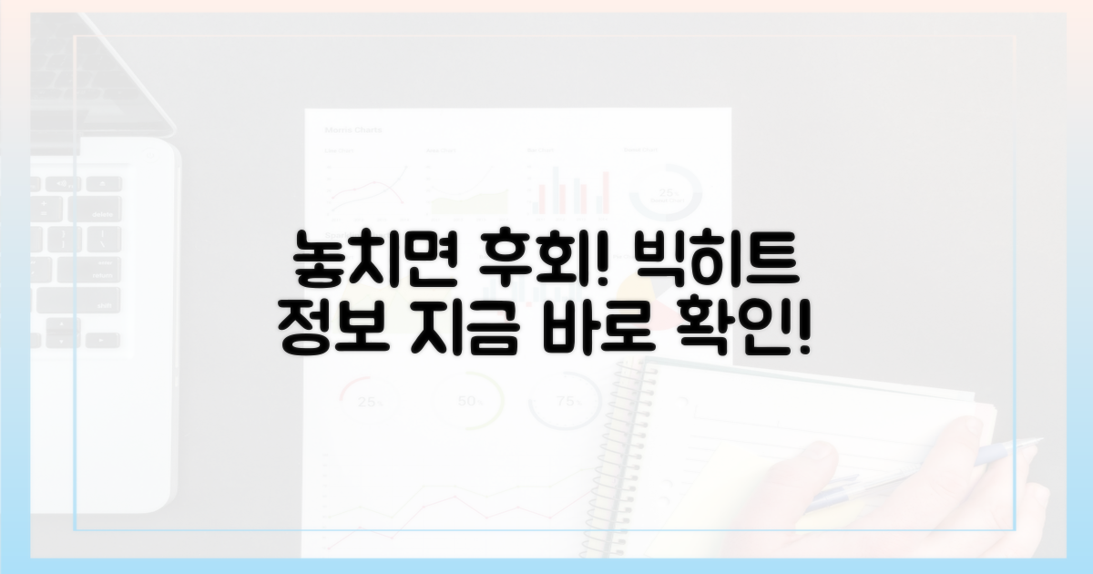 놓치면 후회할 빅히트는?
