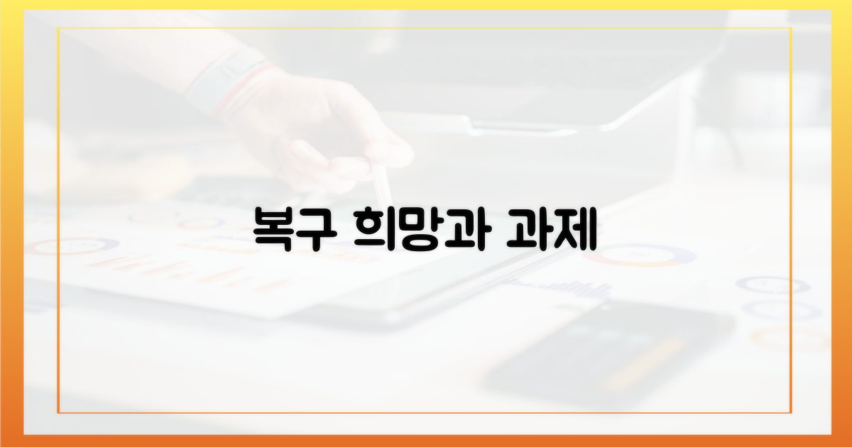 복구 후 전망과 과제