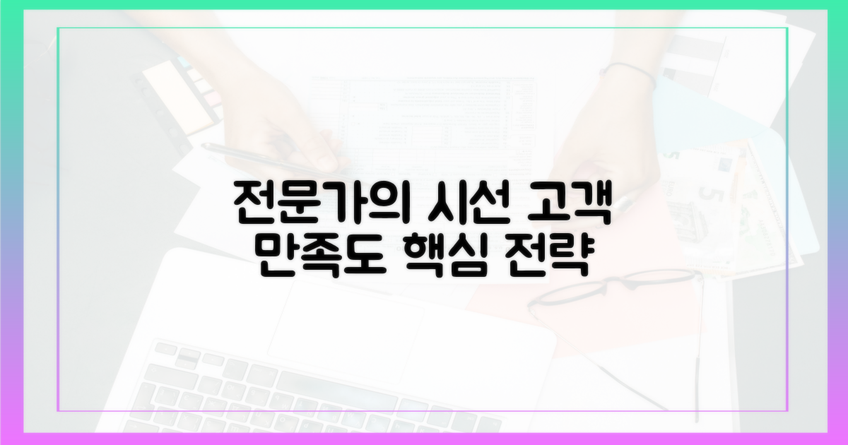 전문가 관점: 만족도 핵심