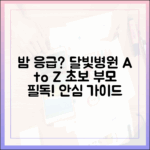 휴일 밤 아이 응급? 달빛병원 완벽 가이드 A to Z