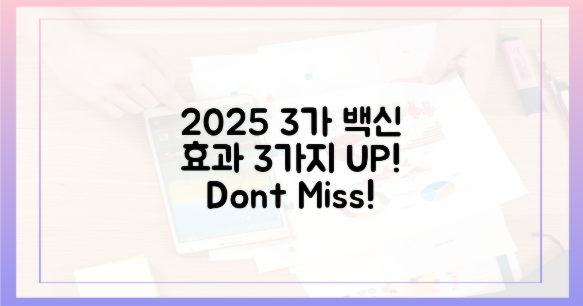 2025년 3가 백신 효과 3가지