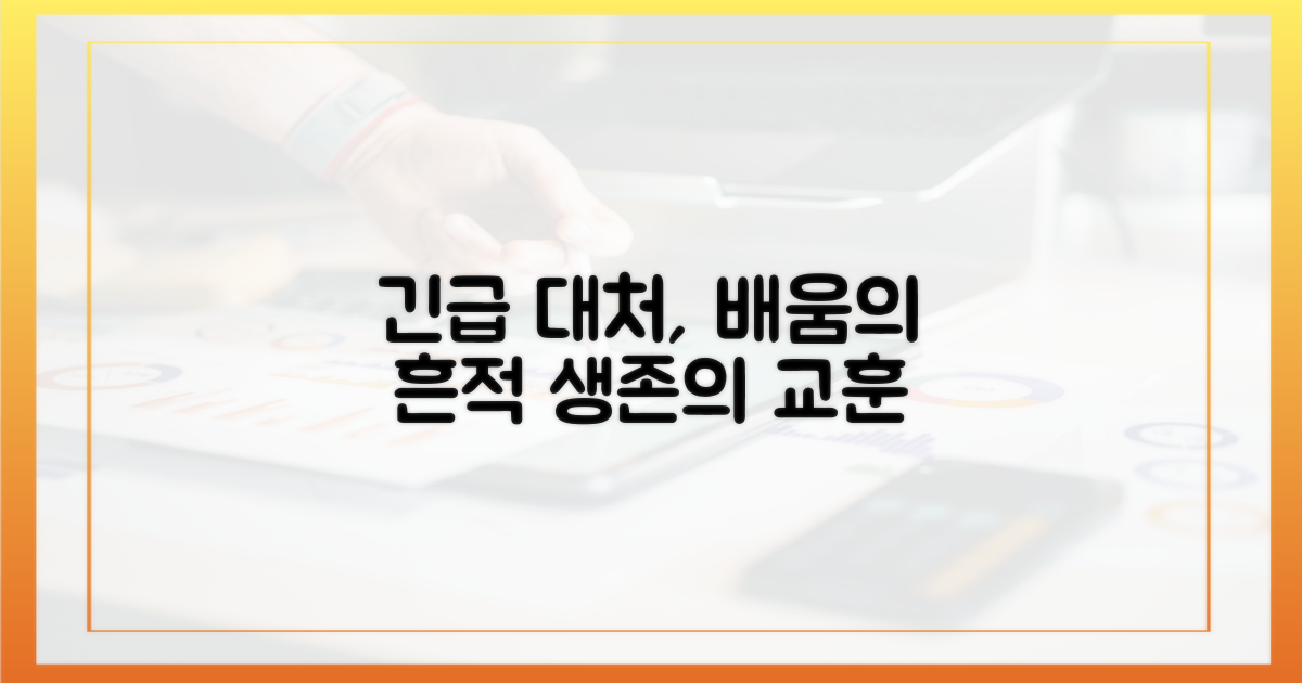 긴급 대처, 무엇을 배웠나
