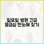 일요일에 문 여는 병원, 한 번에 찾을까?
