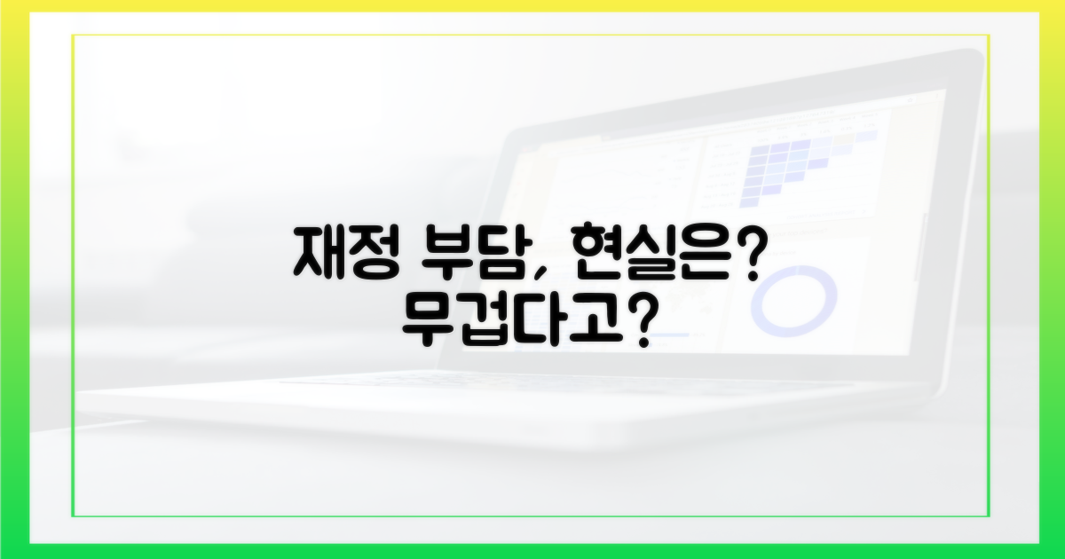 재정 부담, 현실은 어떨까?