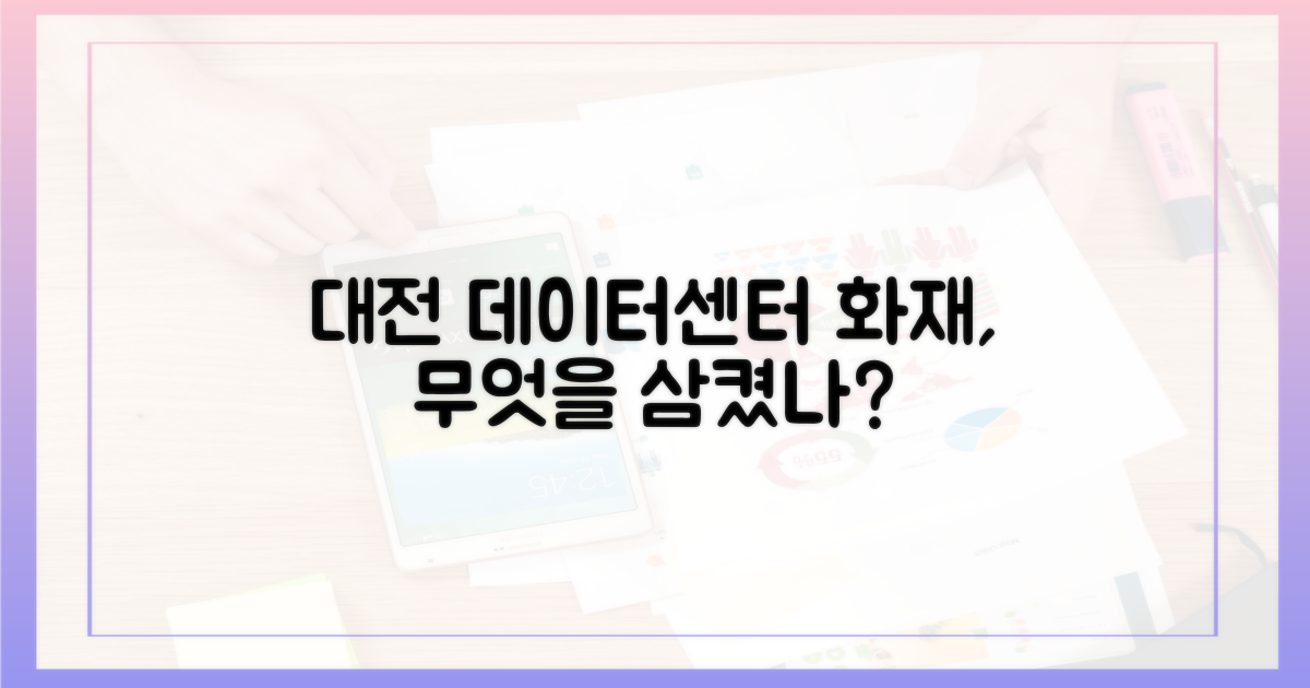 대전 데이터센터 화재, 무엇을 집어삼켰나?
