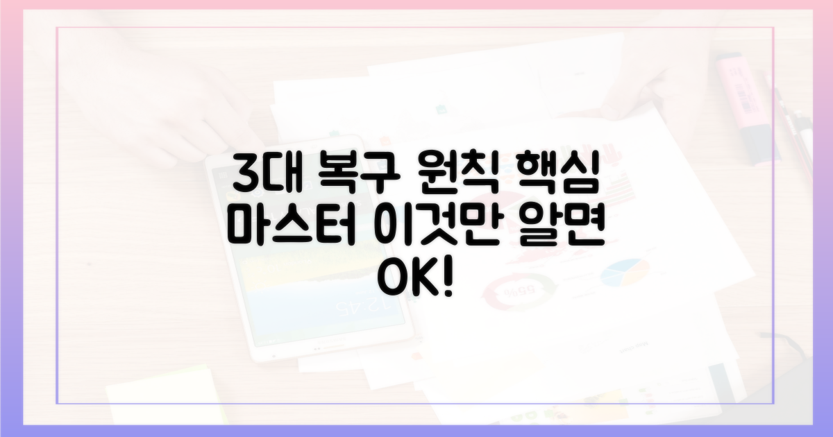 3대 핵심 복구 원칙