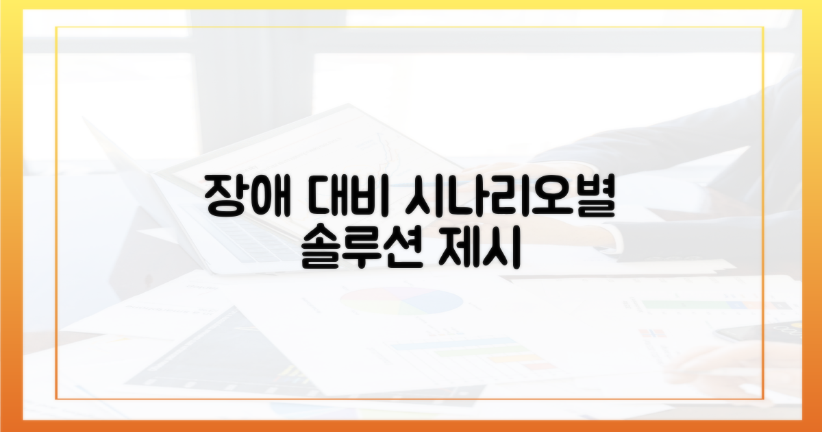 장애 시나리오별 대처