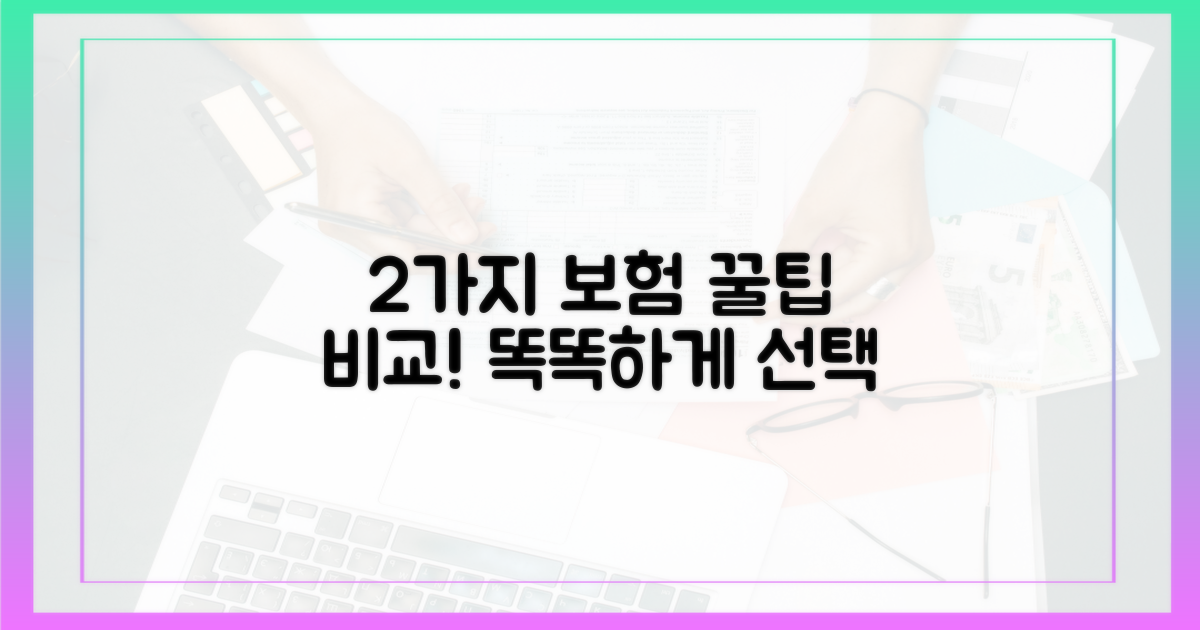 2가지 보험 비교