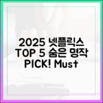 2025 넷플릭스 추천 5편: 숨은 명작 발견!