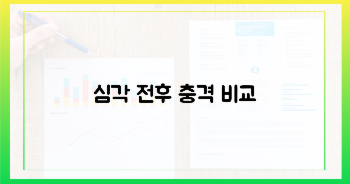 심각' 이전과 이후 비교
