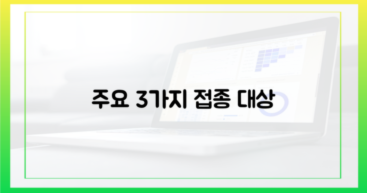 3가지 주요 접종 대상