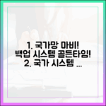 디지털 재난 상황, 국가정보자원관리원 마비 사태로 본 백업 시스템의 중요성