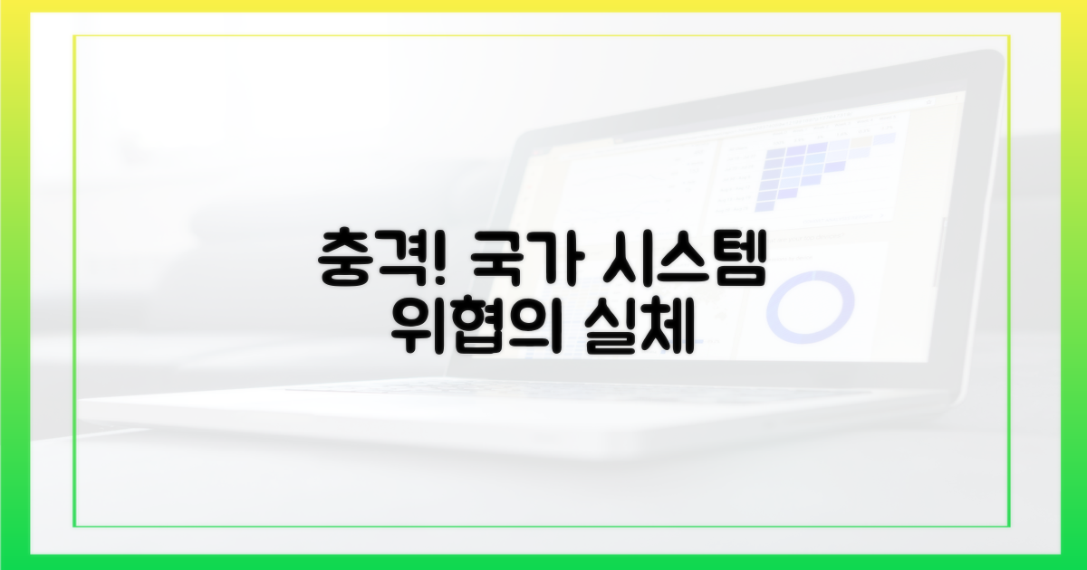 국가 시스템 위협, 충격적 실체
