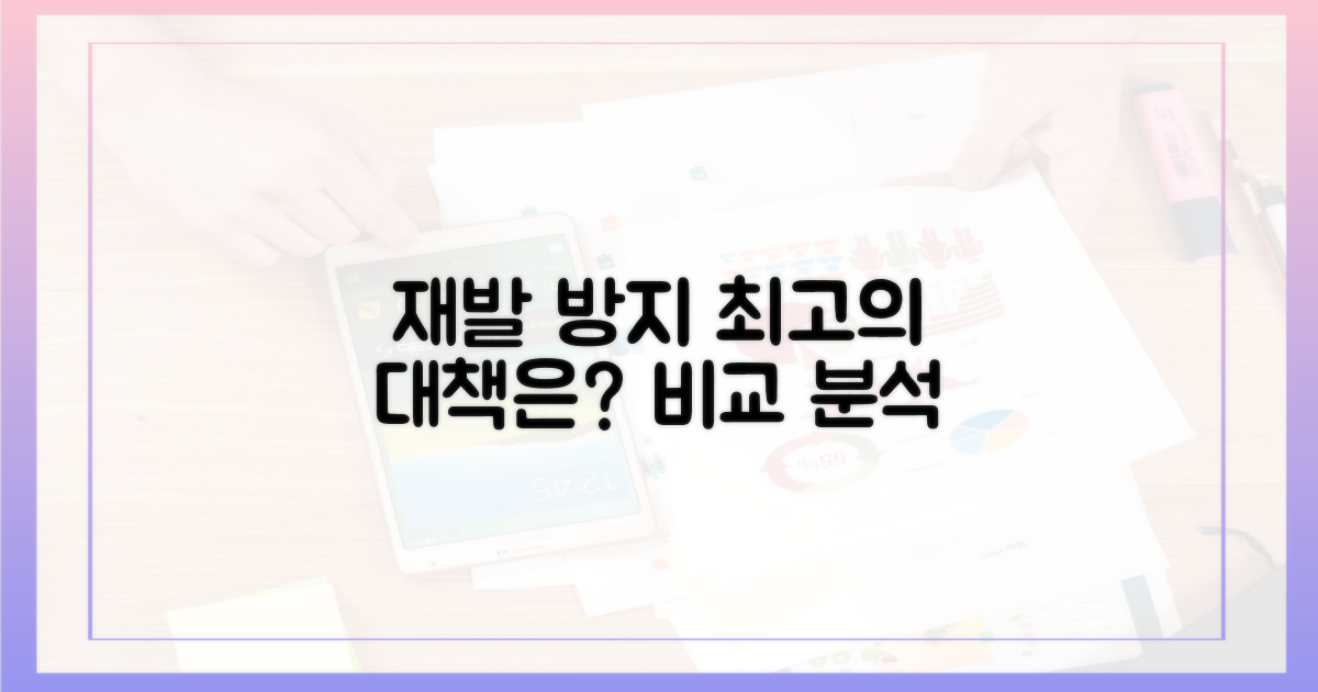 재발 방지 대책 비교