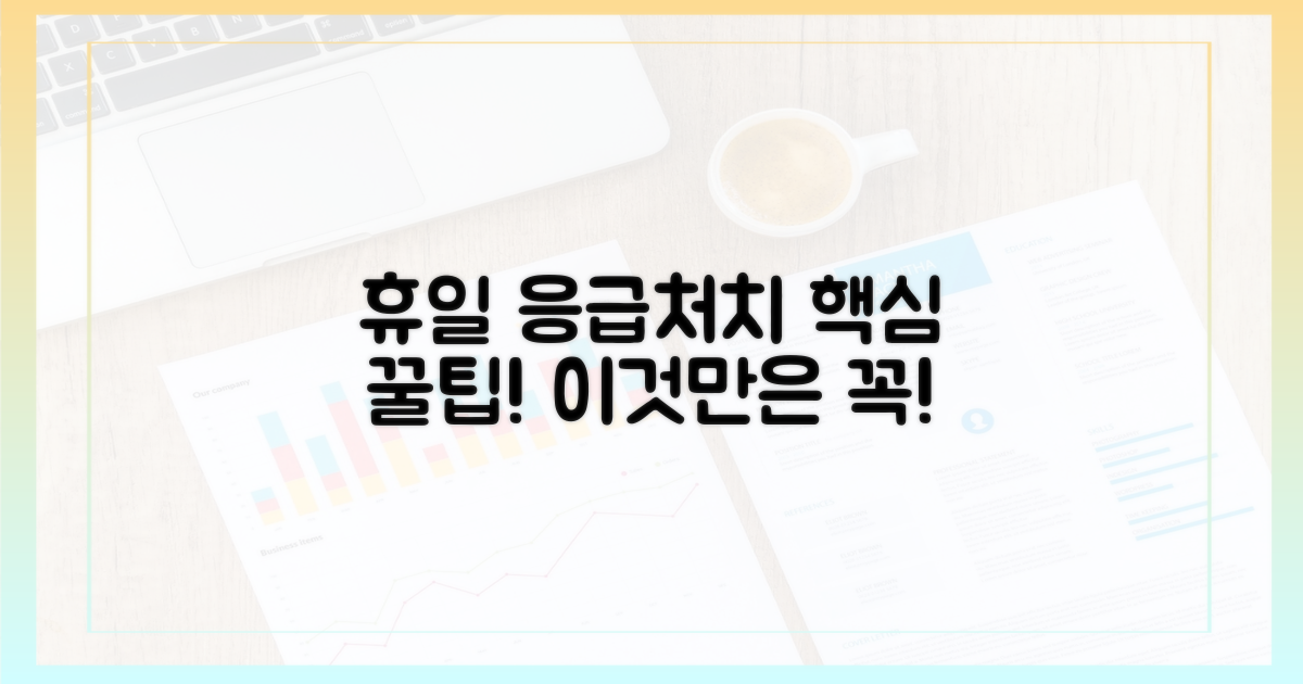 휴일 응급처치, 이것만은 꼭!