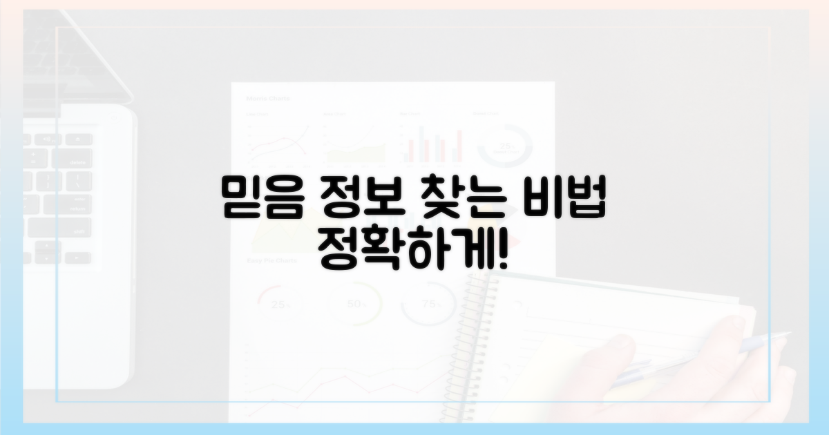 믿음직한 정보, 찾는 법?
