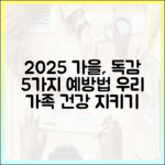 2025 가을: 가족 인플루엔자 5가지 예방법