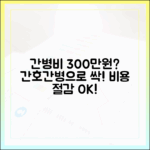 간병비 300만원 시대, 간호간병 서비스로 비용 절감!