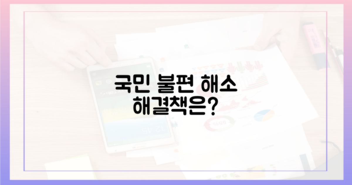 국민 불편, 어떻게 해소되나?