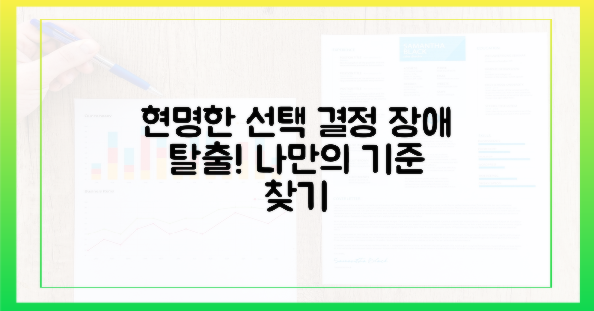 현명한 선택, 어떻게 할 수 있을까?